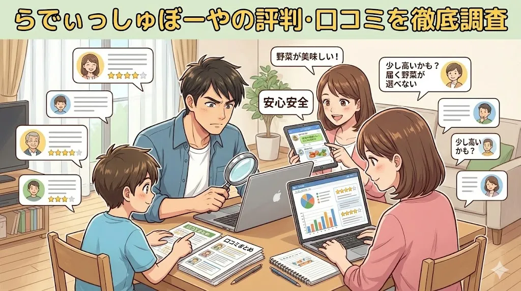 らでぃっしゅぼーやの評判・口コミをネット上から徹底調査しました