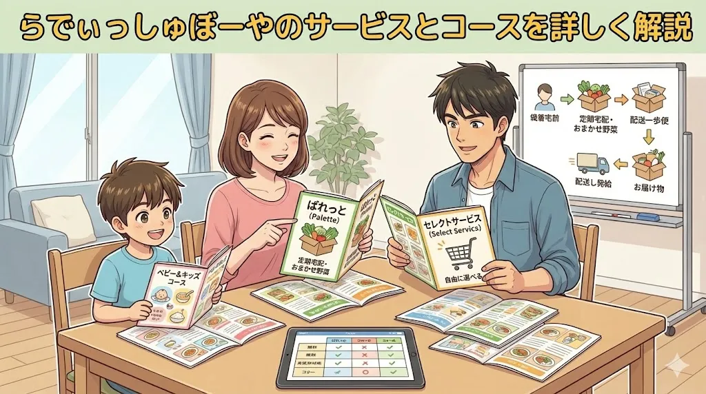らでぃっしゅぼーやのサービスとコースを詳しく解説
