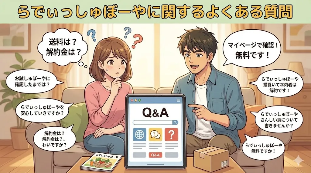 らでぃっしゅぼーやに関するよくある質問